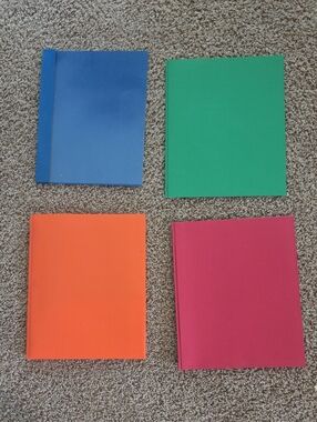 Set of 4 Colorful Folders